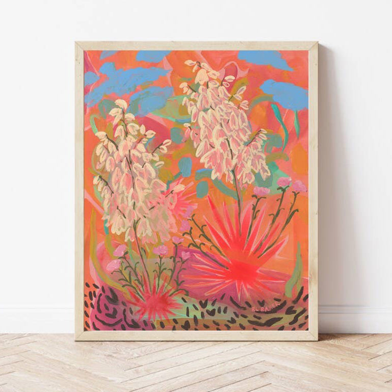 Retro Yucca Framed Print – Salt & Sundry