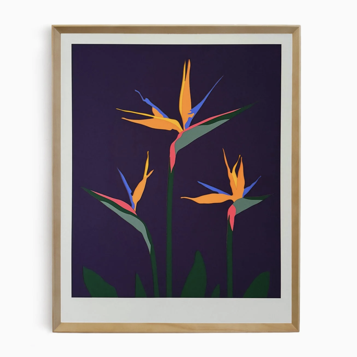 Aubergine Bird of Paradise Framed Papercut – Salt & Sundry