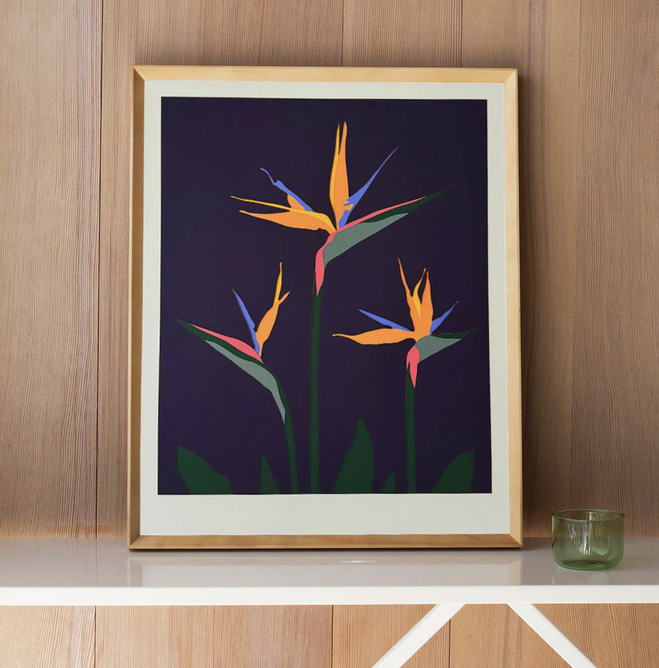 Aubergine Bird of Paradise Framed Papercut – Salt & Sundry