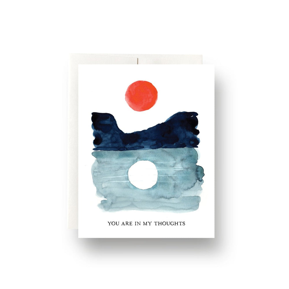 Sun + Moon You are in My Thoughts Card