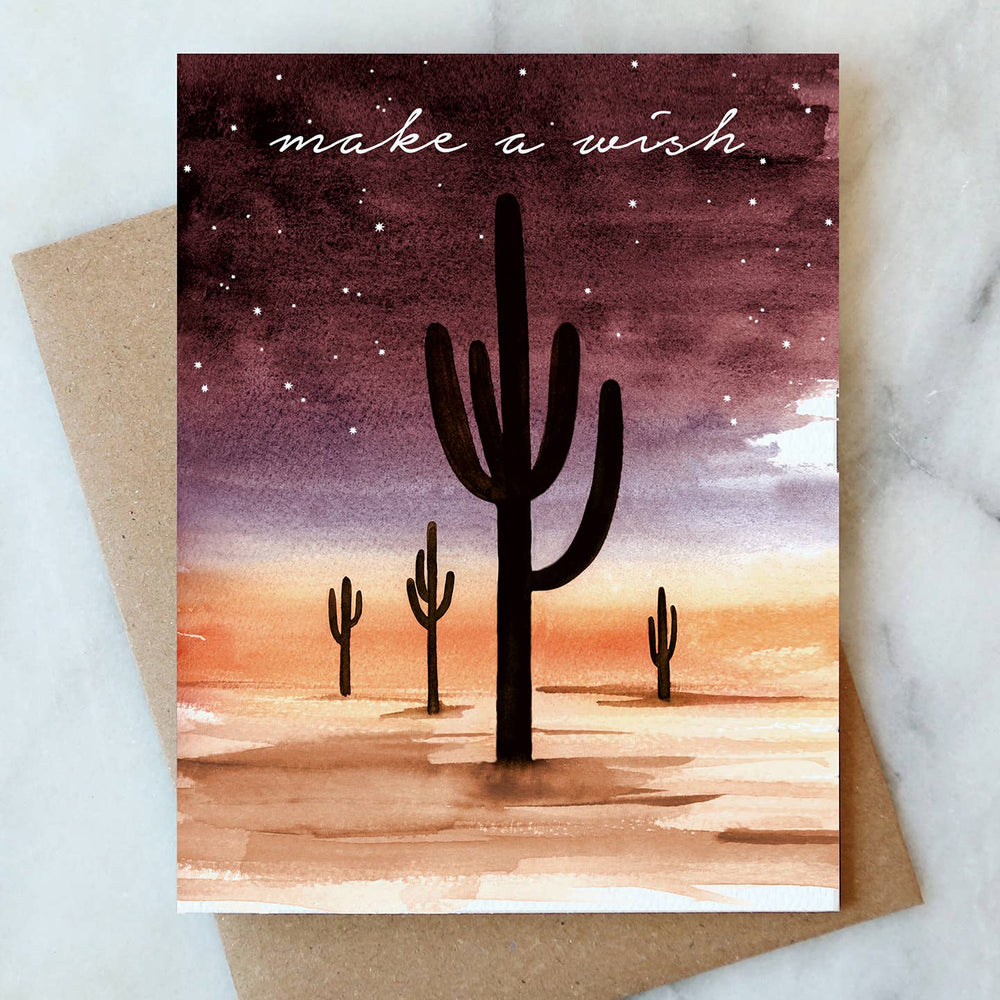 Desert Sky Make a Wish Card