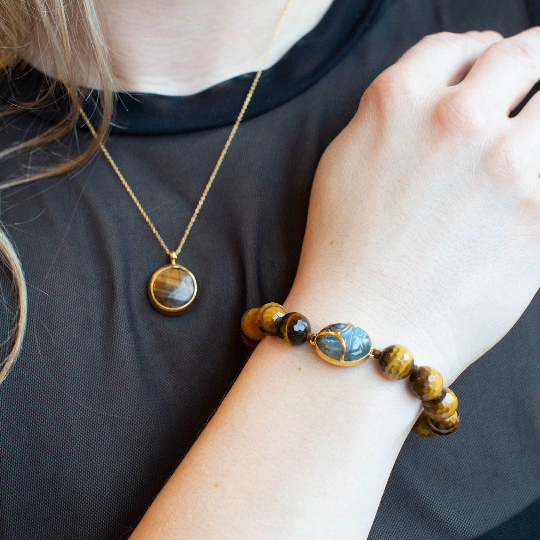 Sardinia Tiger's Eye Necklace – Salt & Sundry