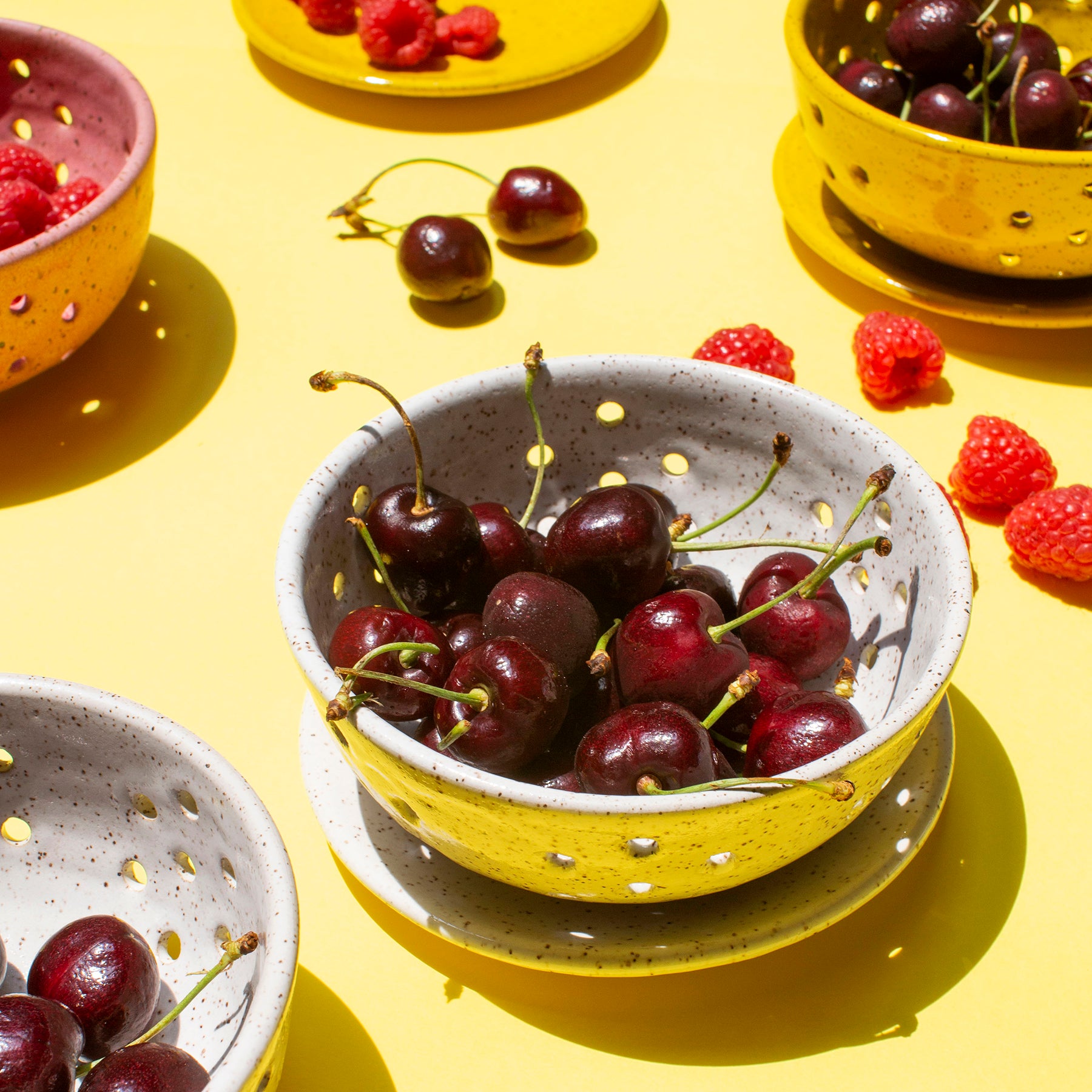 Handmade Berry Bowl + Saucer