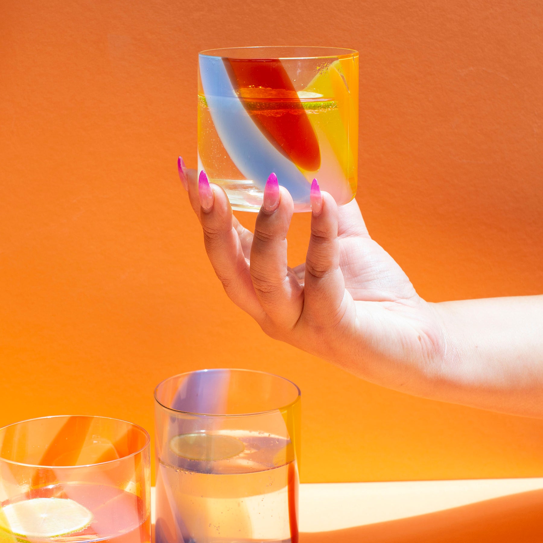 Short Tutti Frutti Glass - Thumbnail 3