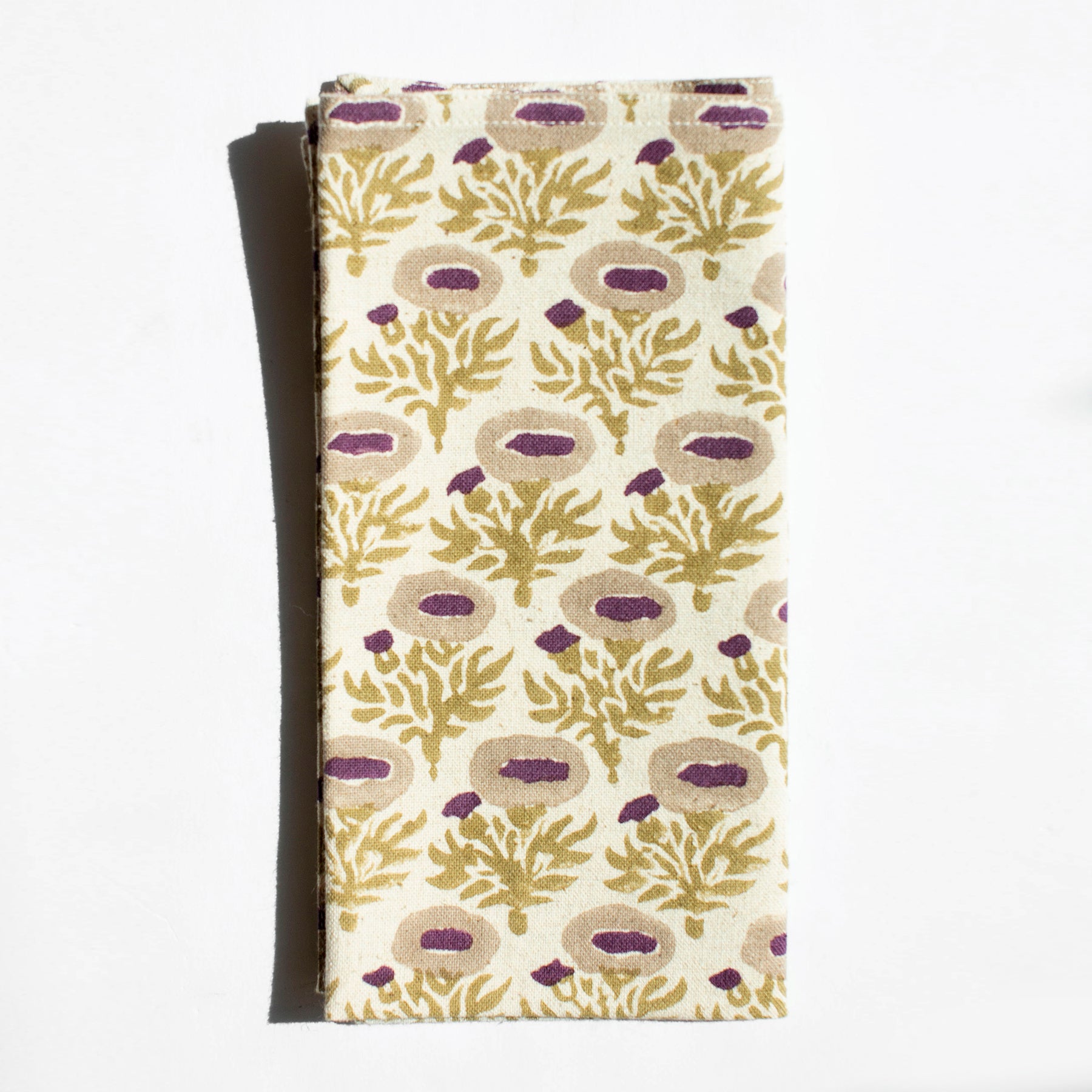Rumi Plum Block Printed Napkin
