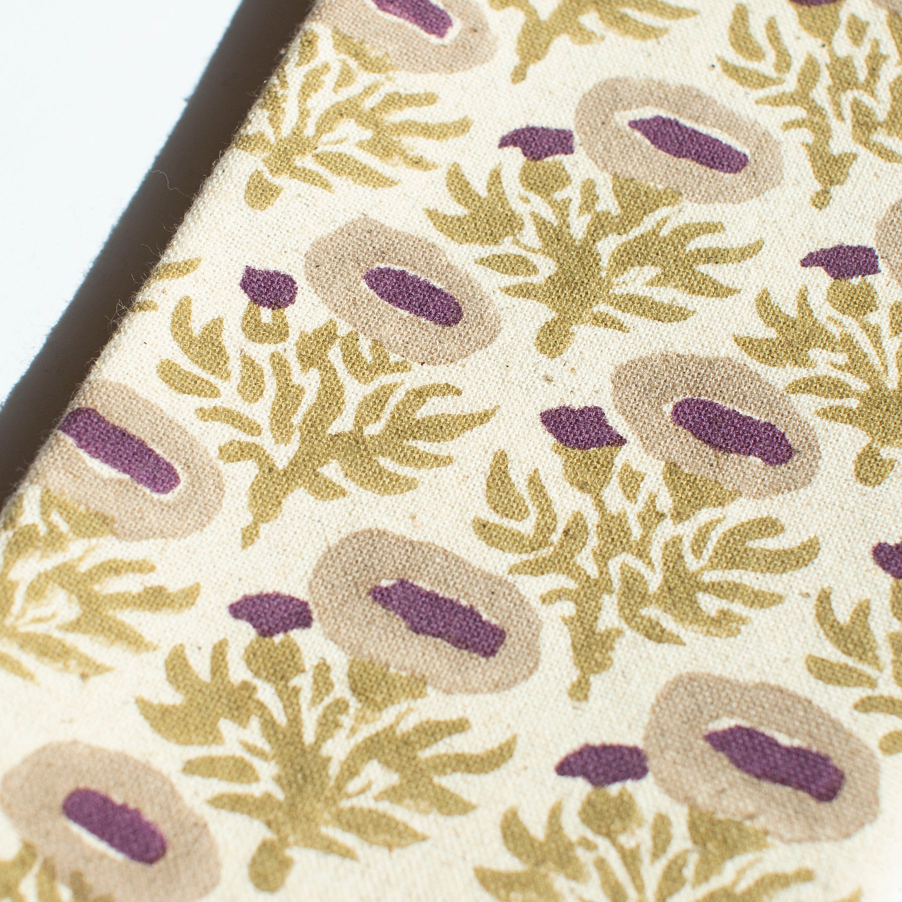 Rumi Plum Block Printed Napkin - Thumbnail 3
