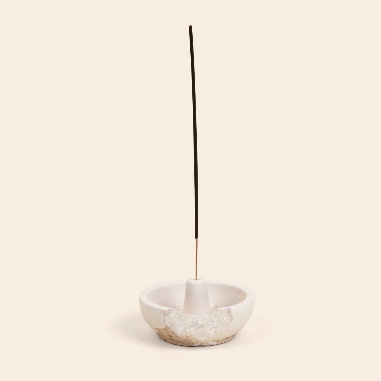 Quartz Earth Incense Holder