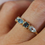 14k Oceanic Gemstone Ring