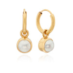 Reversible Pearl Charm Earrings