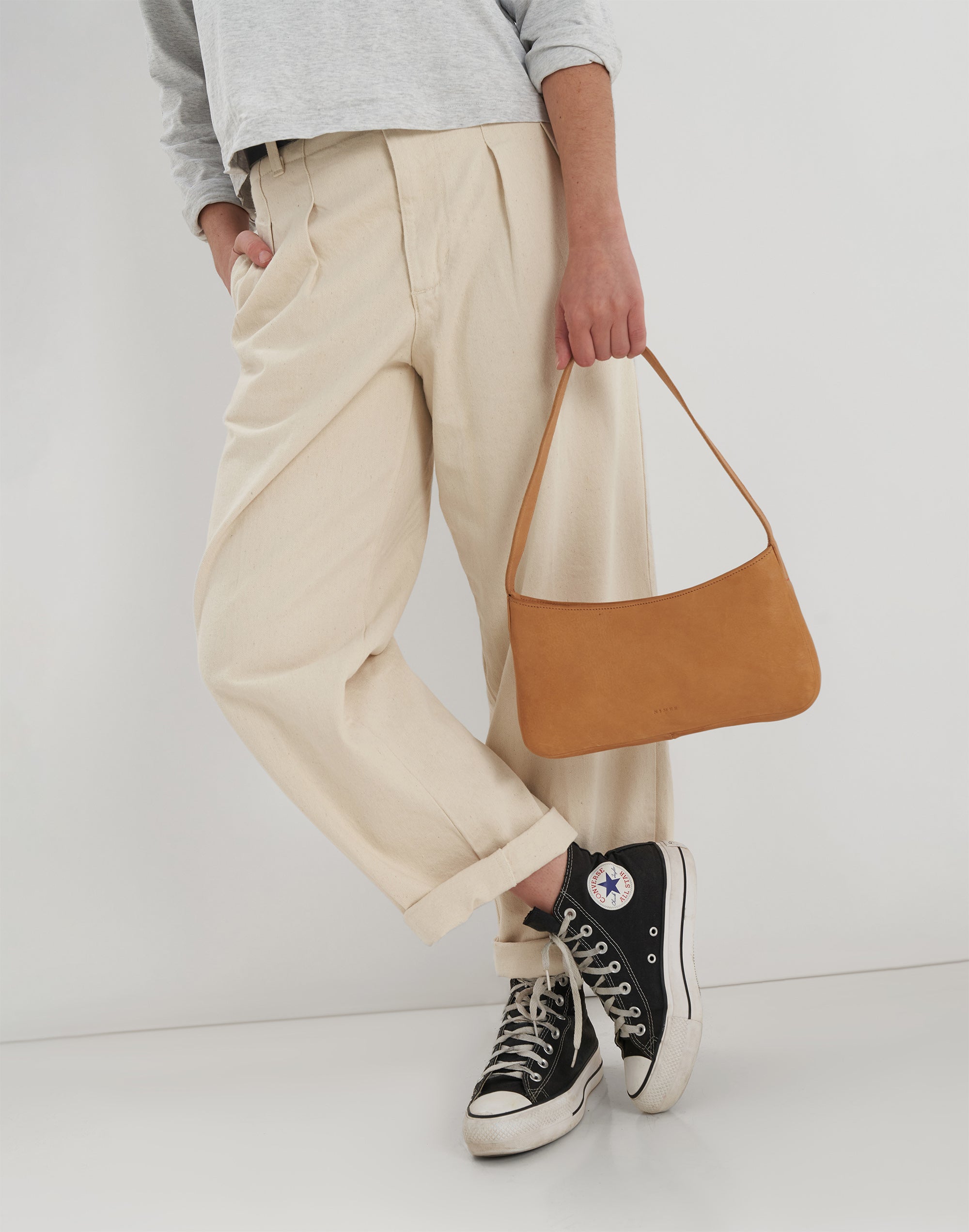 Leather Pat Shoulder Bag – Salt & Sundry