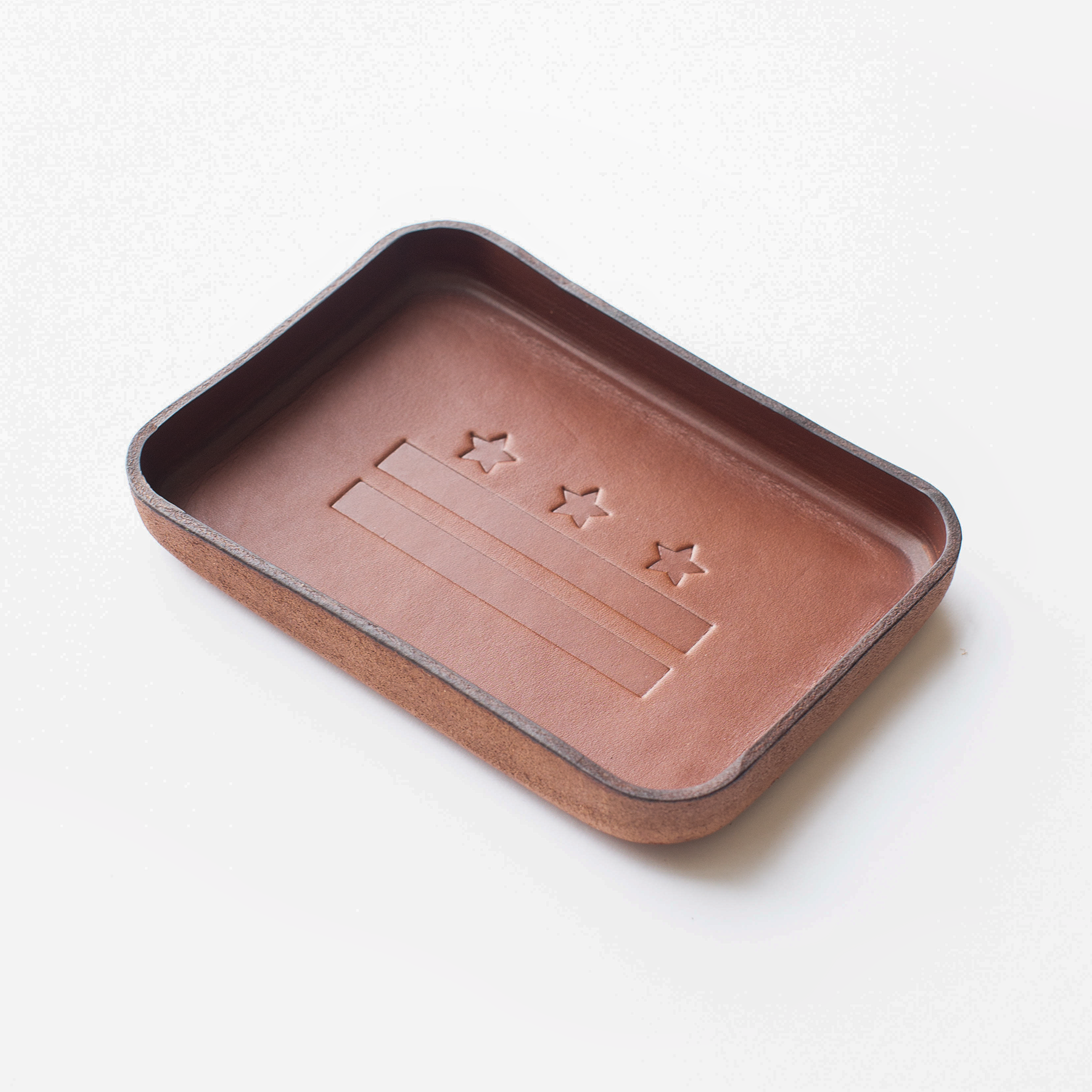 Leather DC Flag Tray