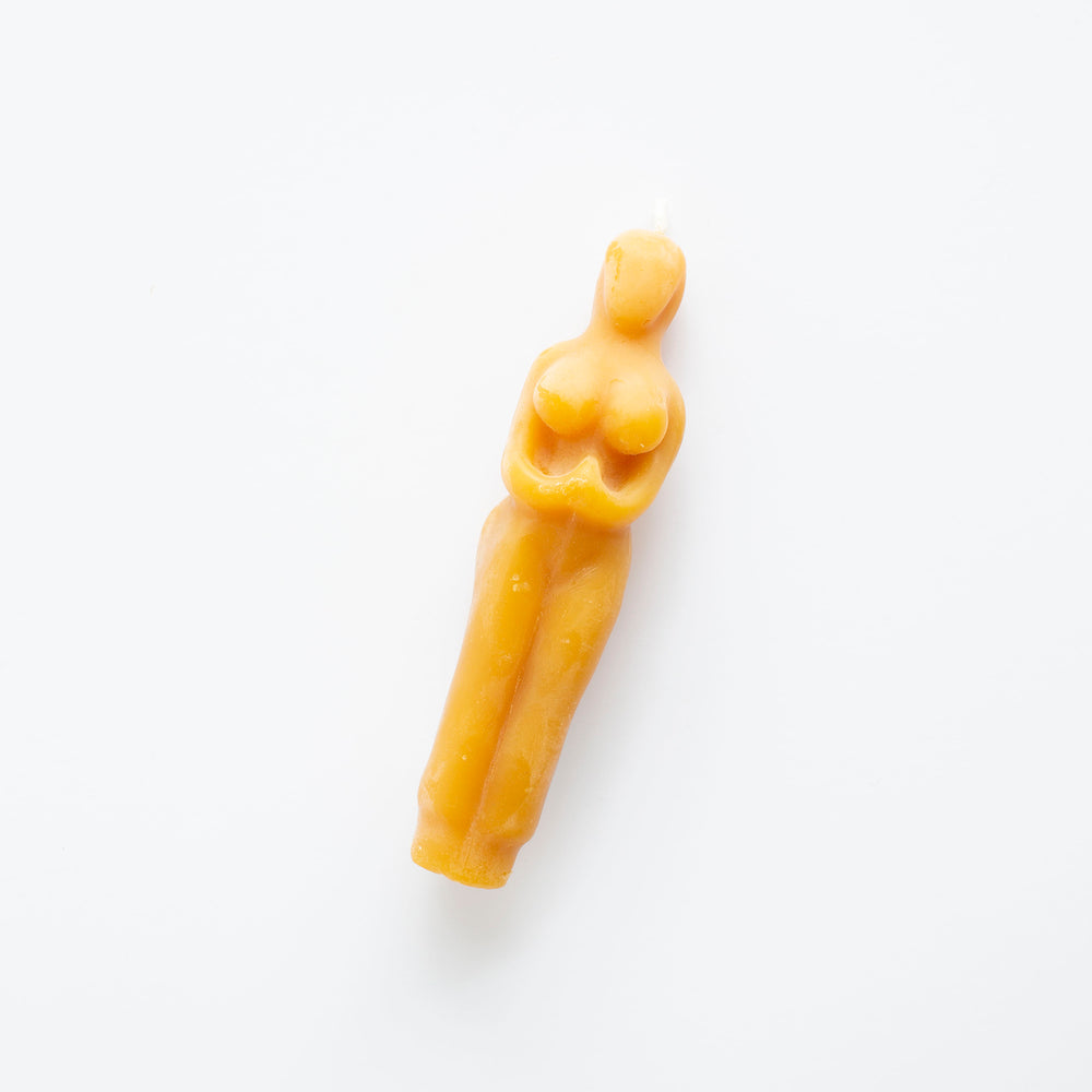 Standing Woman Beeswax Candle