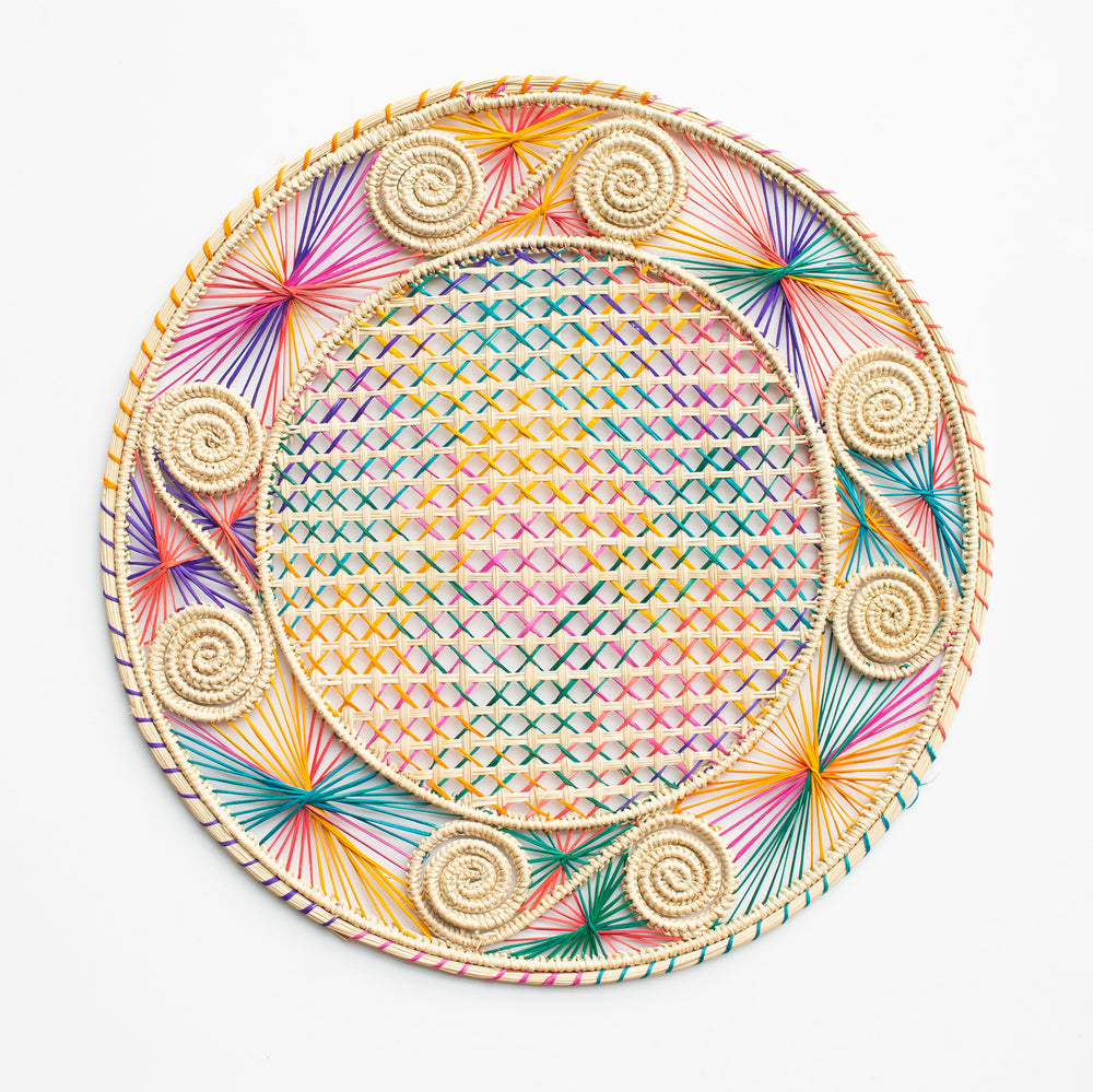 Multi Caracol Handwoven Placemat