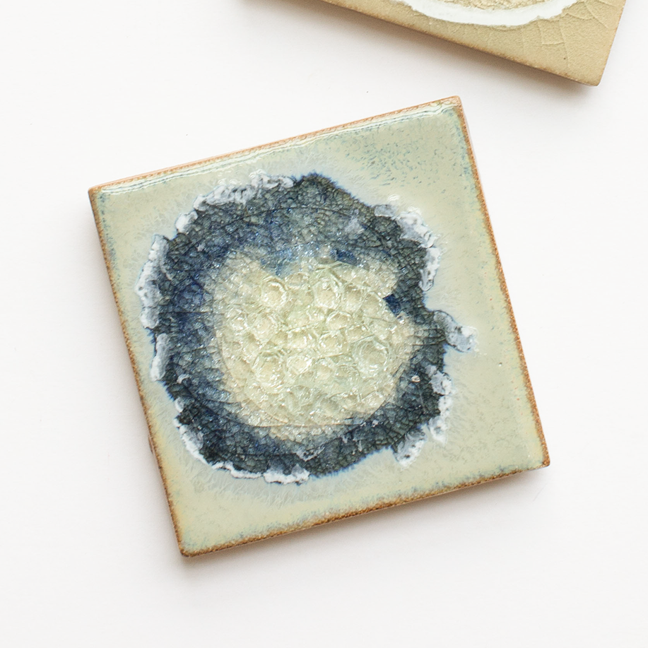 Dock 6 Pottery Crushed Glass Coaster