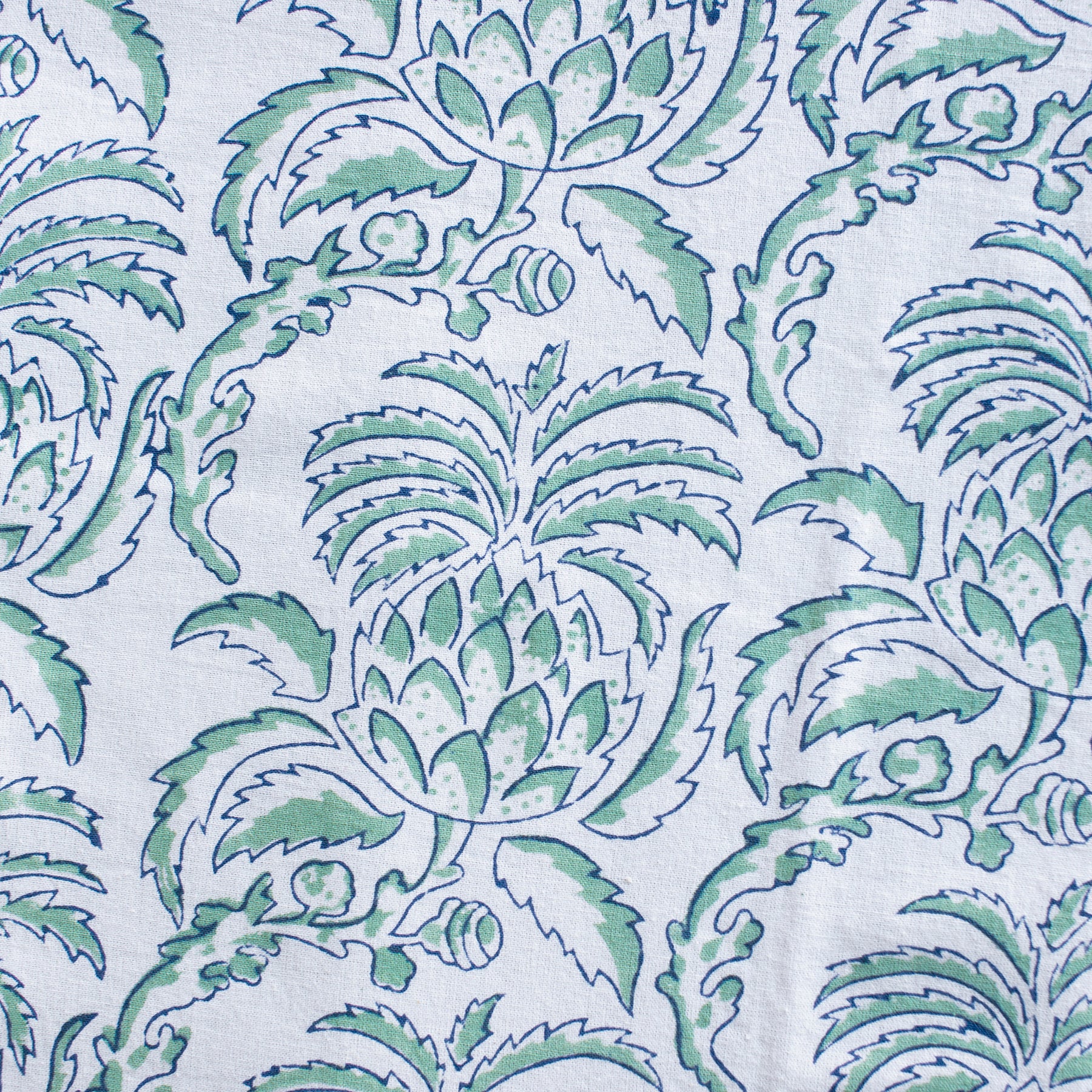 Thistle Block Print Tablecloth - Thumbnail 2