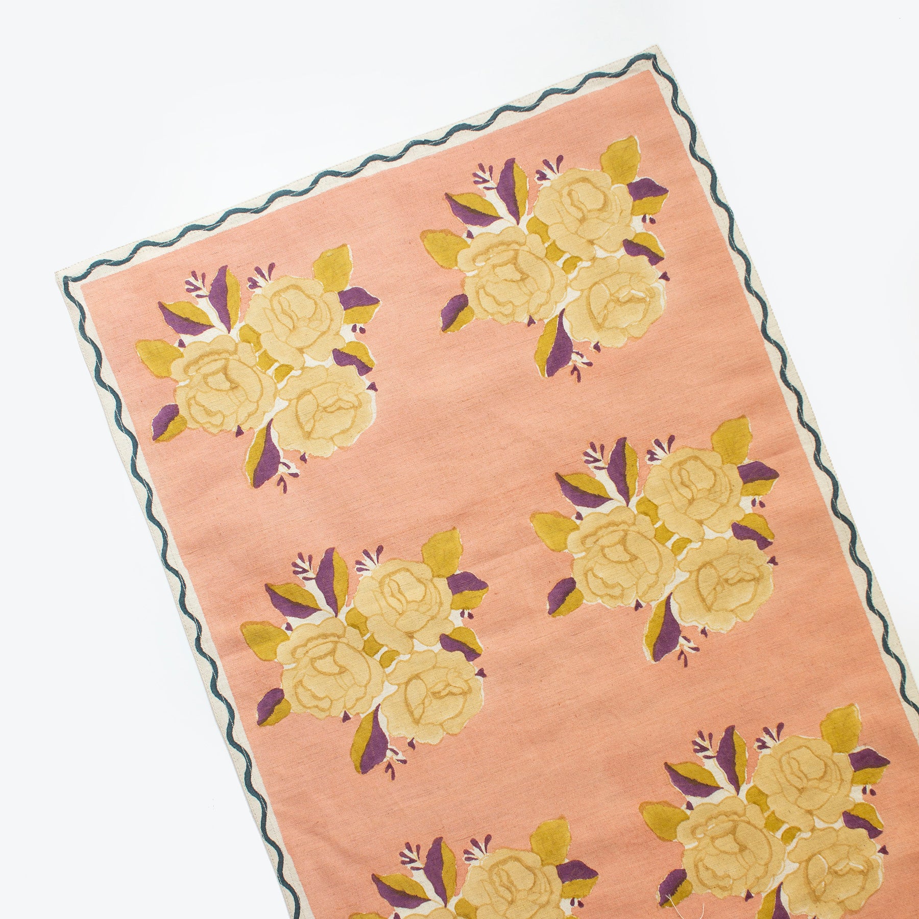 Sara Grapefruit Block Printed Table Runner – Salt & Sundry