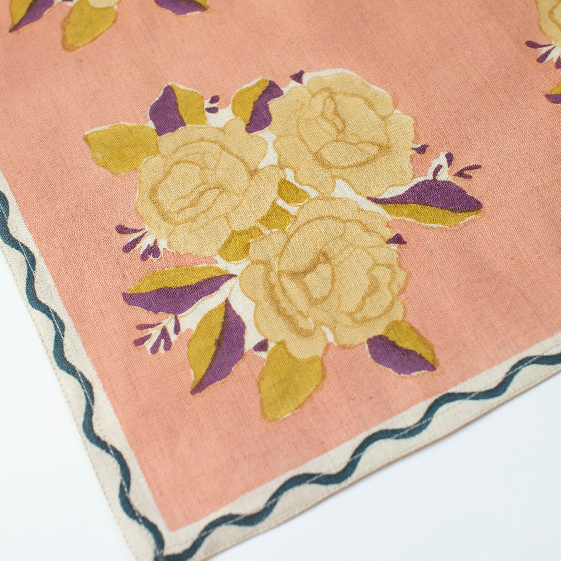 Sara Grapefruit Block Printed Table Runner – Salt & Sundry