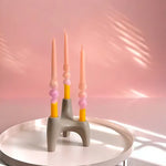 Dip Dye Swirl Candles in Valentine Promise