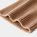 Cashmere Wool Beanie in Camel