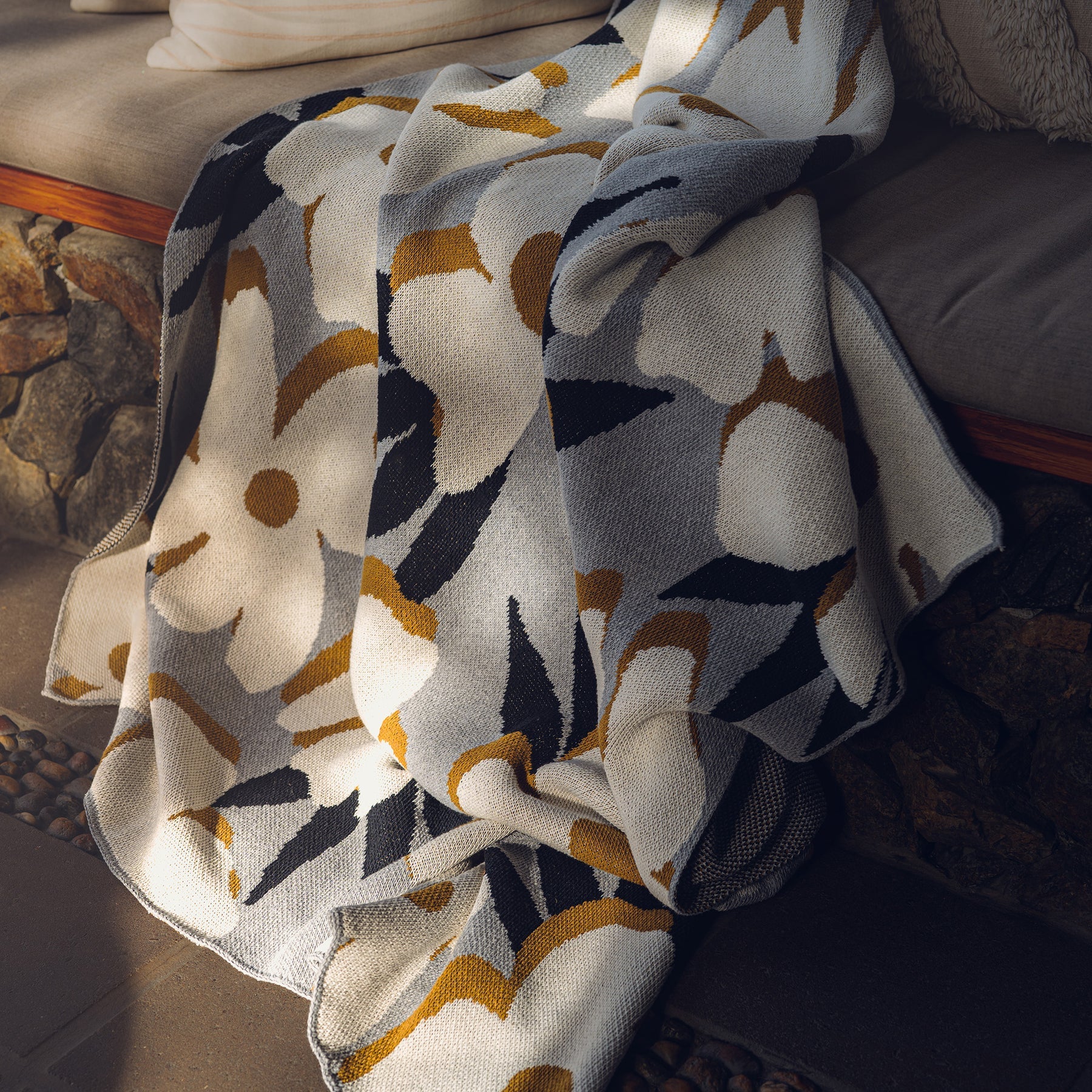 Desert Flower Recycled Cotton Throw