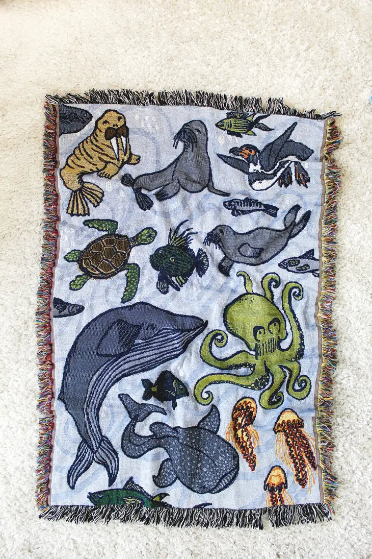 Sea Life Mini Throw – Salt & Sundry