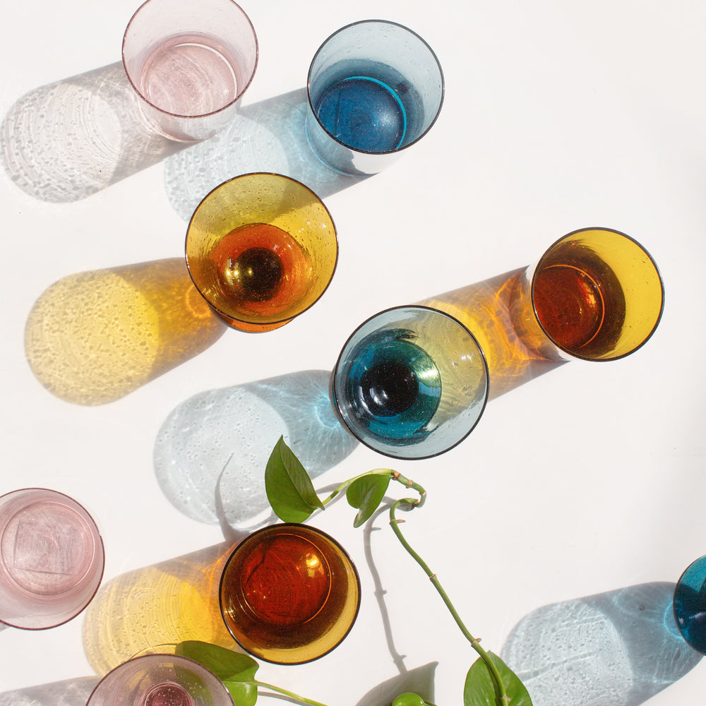 Handblown Recycled Wine Glass, Set of 4