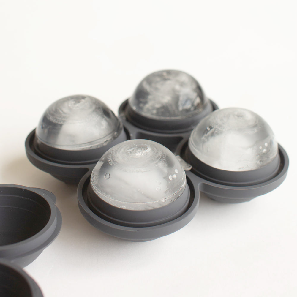 4-Sphere Black Silicone Ice Mold