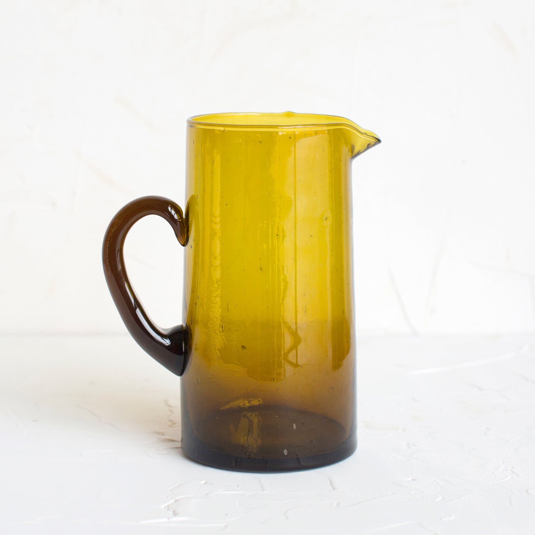 Amf Pitcher Amber Glass Pitcher