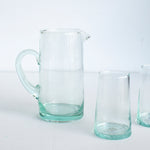 Recycled Glass Moroccan Pitcher