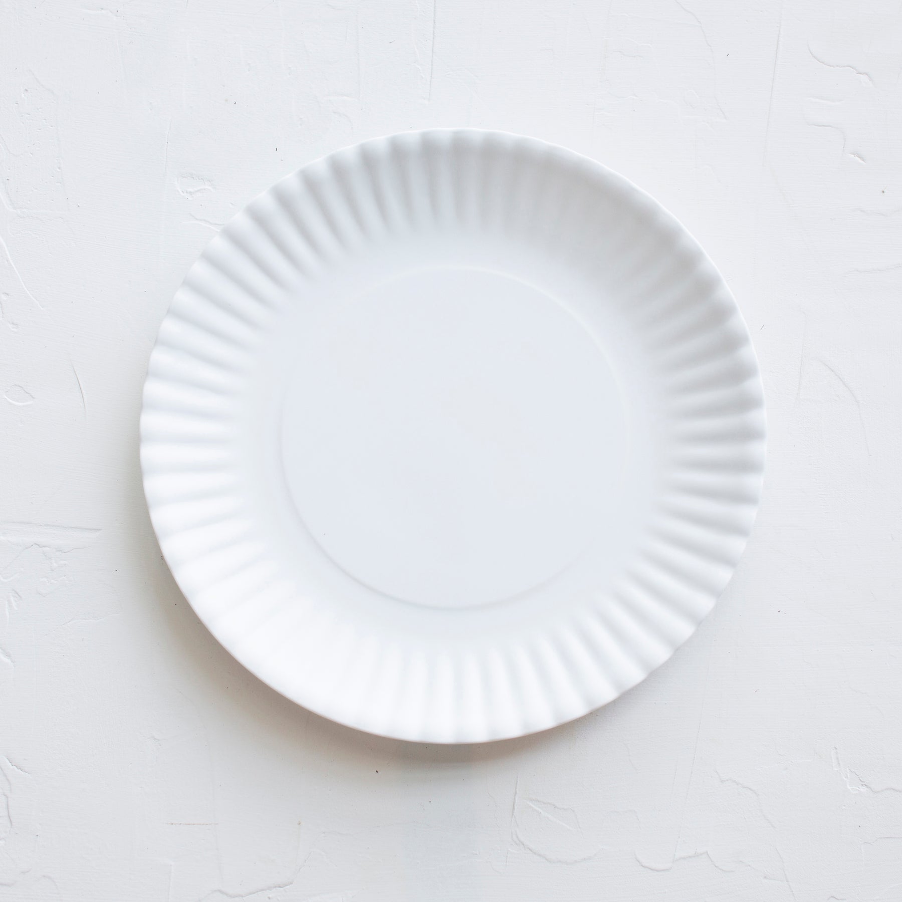 Porcelain Paper Plate, White