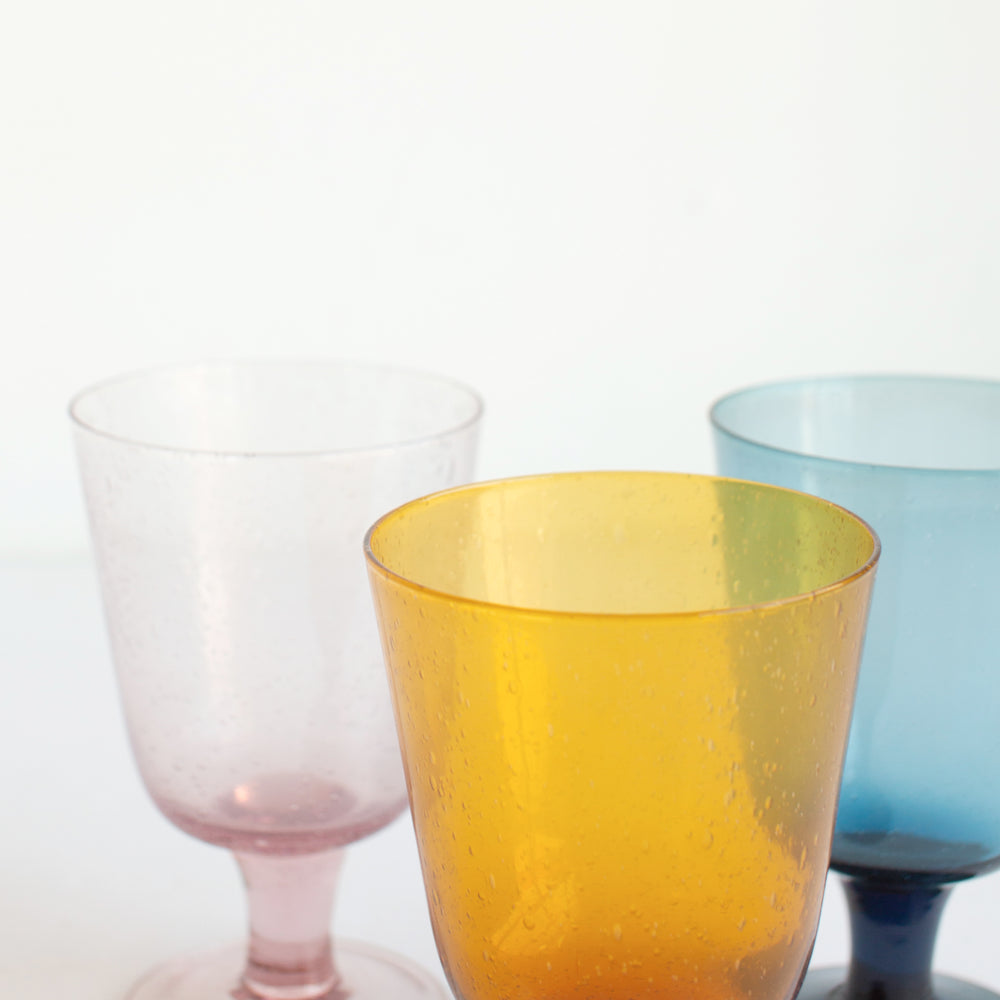 Handblown Recycled Wine Glass, Set of 4
