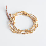 Gold Mosaic Naked Wrap Bracelet