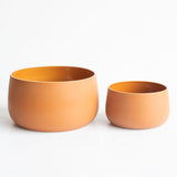 Small Stoneware Serving Bowl in Terracotta