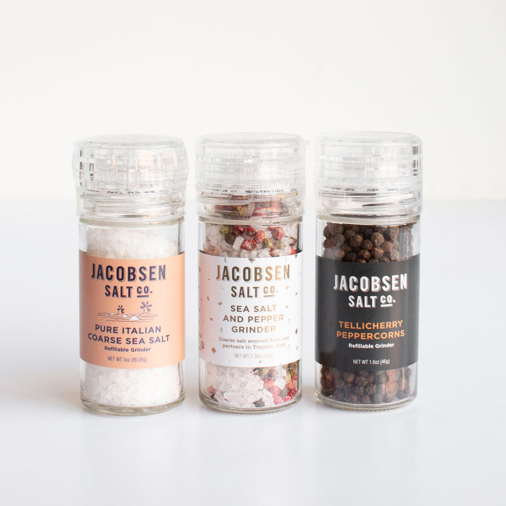 Jacobsen Salt Co. Tellicherry Peppercorns Grinder