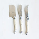 Laguiole Ivory Cheese Knife Set