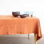 Baked Clay Linen Tablecloth