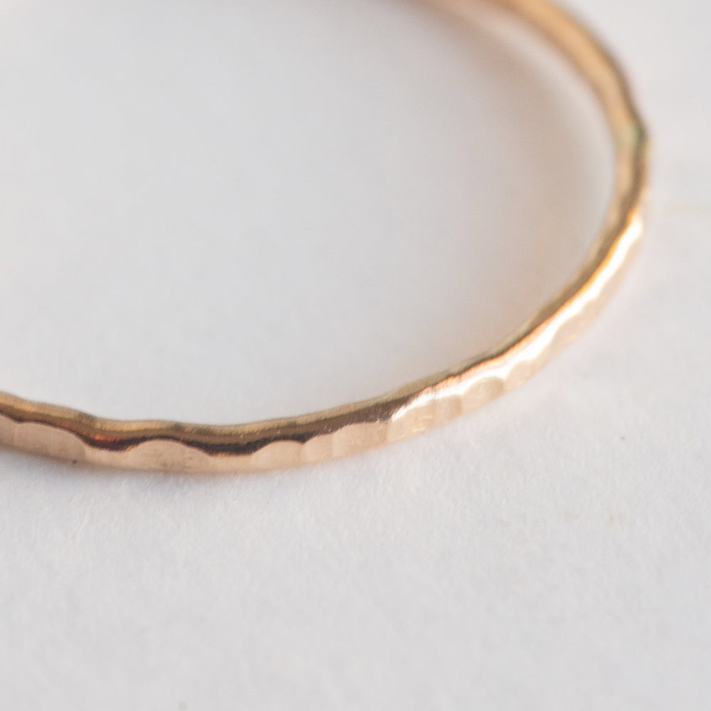Tiny Hammered Ring