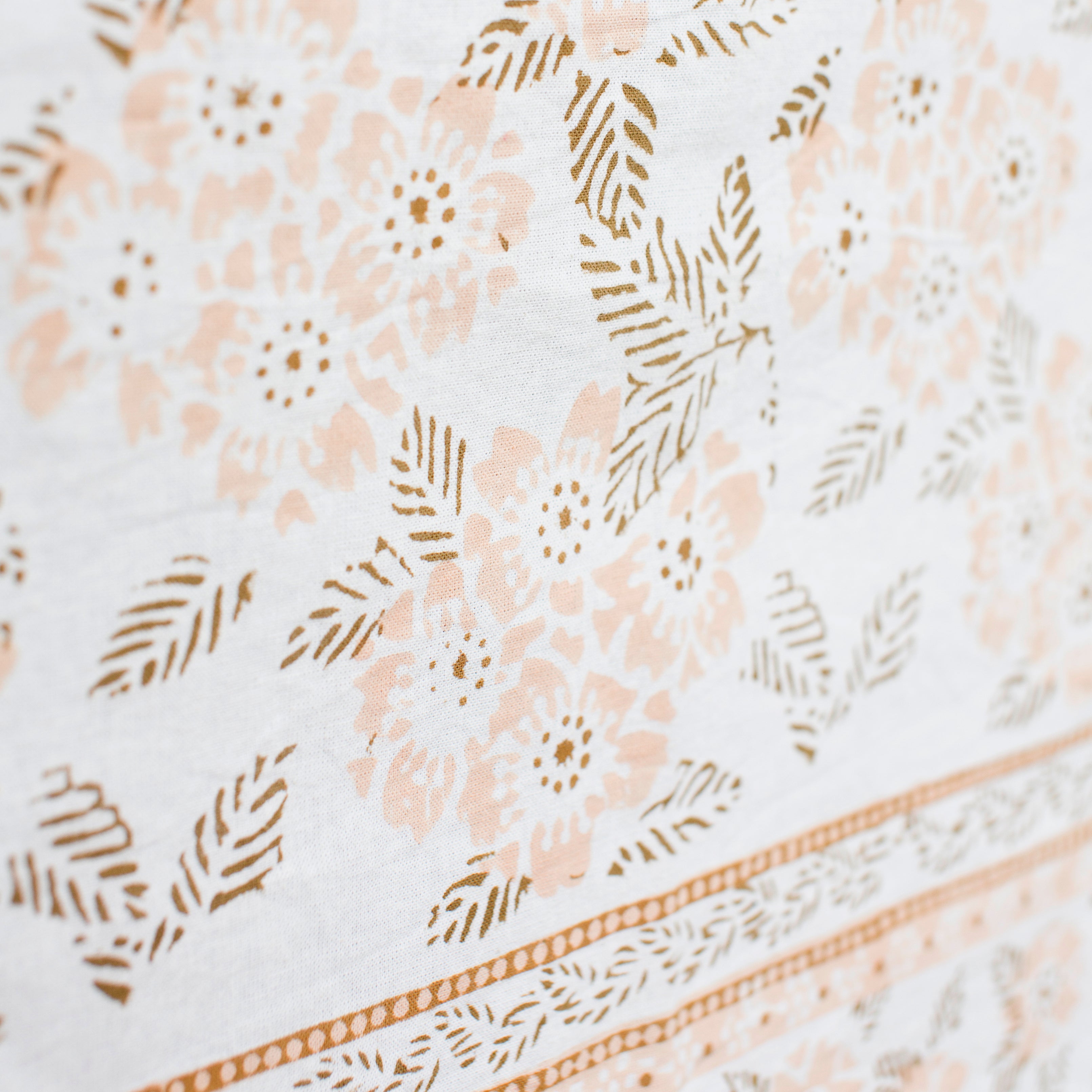 Salt & Sundry Summervine Block Print Tablecloth - Thumbnail 2