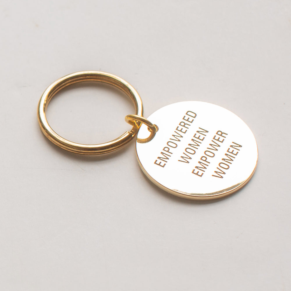 Empowered Women Stamped Key Tag