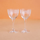 Engraved Nick & Nora Glass, Set of 2