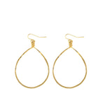 Gold Oval Hoops