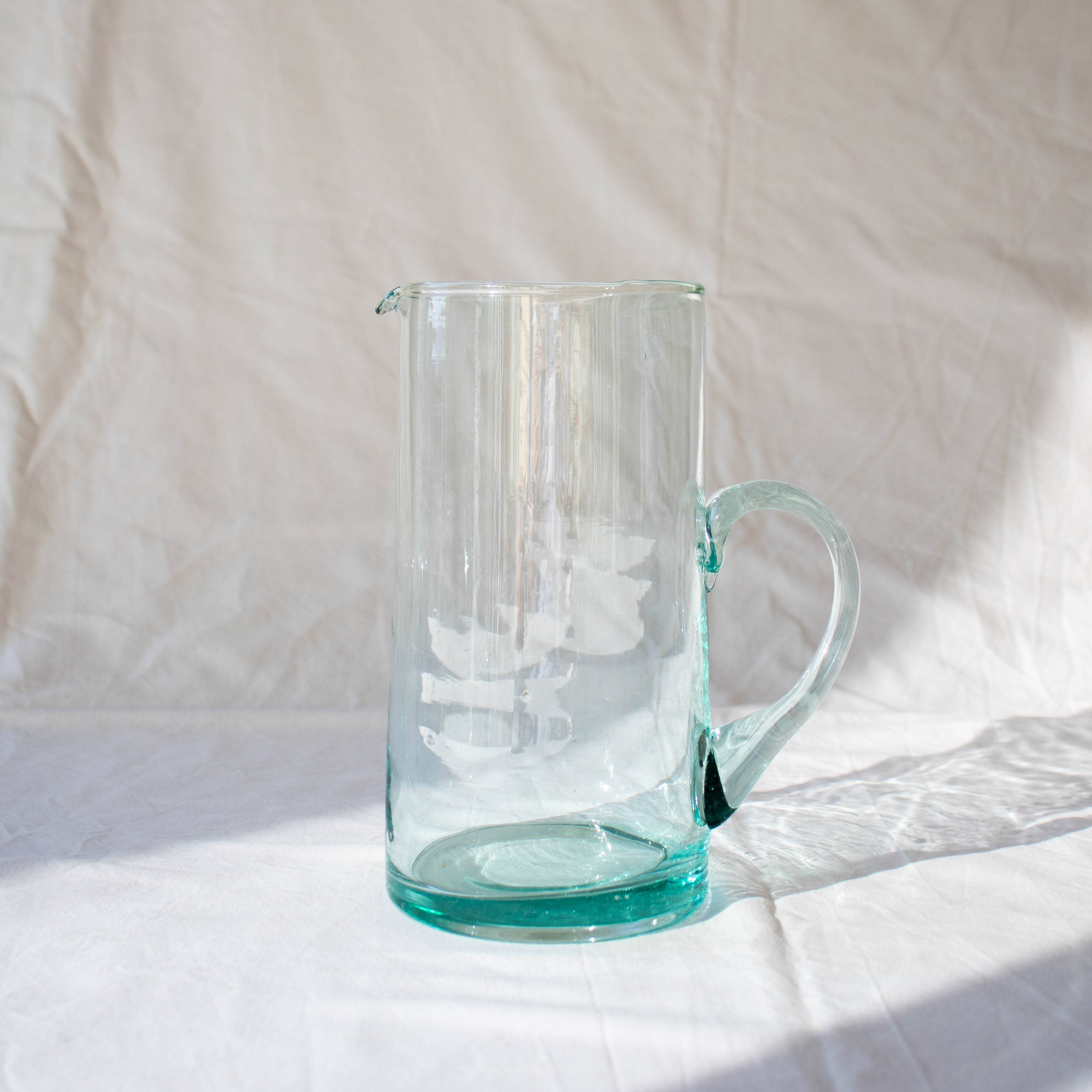 Salt & Sundry Moroccan Recycled Glass Pitcher - Thumbnail 4