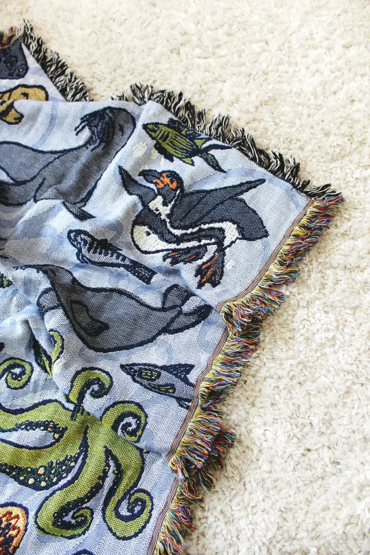 Sea Life Mini Throw – Salt & Sundry