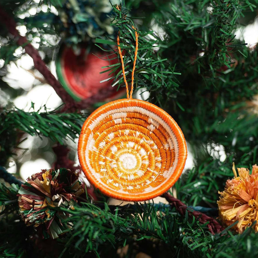 Orange Basket Ornament