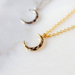Petite Moon Charm Necklace